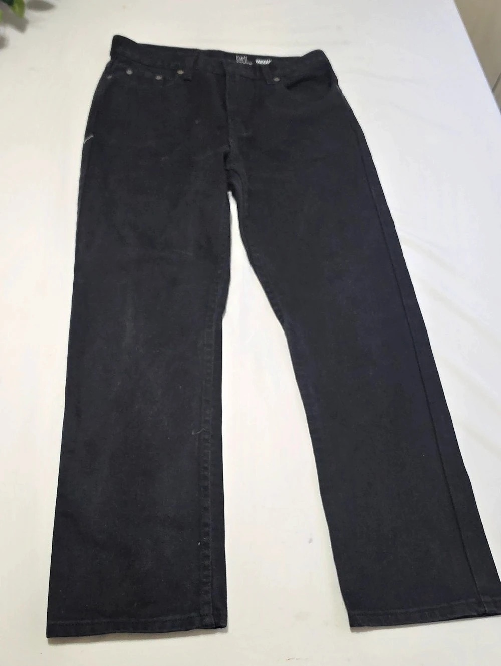 George Regular Fit Straight Leg Jeans Straight Leg Jeans Black Waist 30